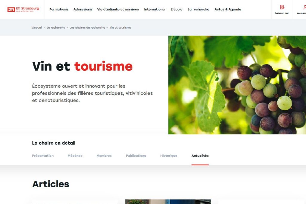 La ULL firma un acuerdo con la Cátedra de Vino y Turismo de la Universidad de Estrasburgo