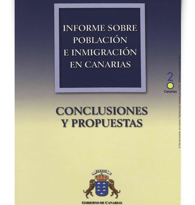 Informe sobre población e inmigración en Canarias. Conclusiones y propuestas.
