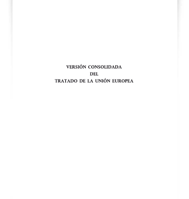 Tratado de la Unión Europea