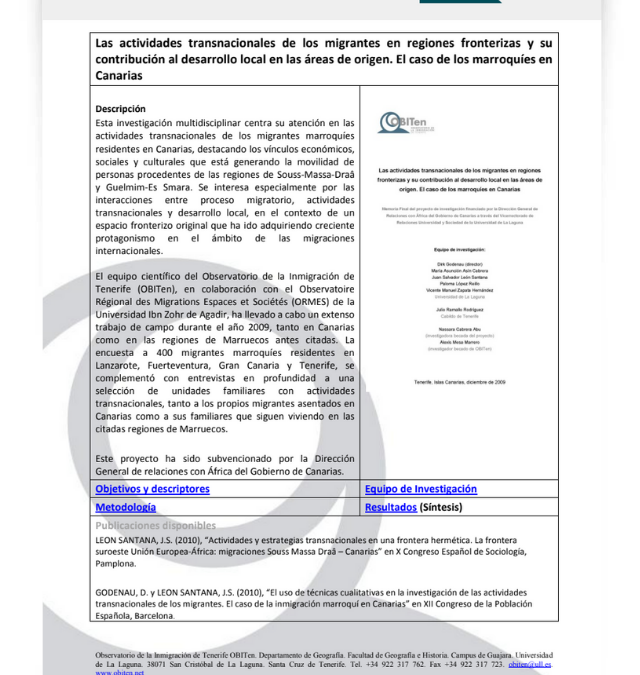 Las actividades transnacionales de los migrantes en regiones fronterizas y su contribución al desarrollo local en las áreas de origen