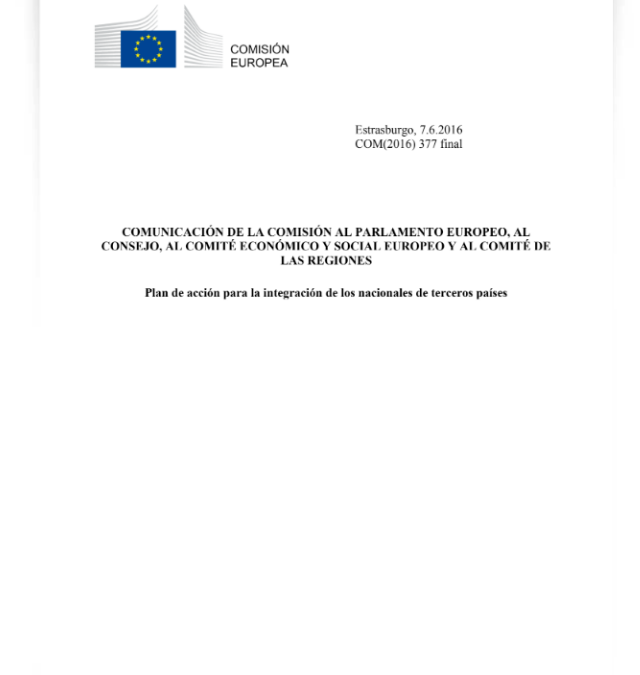 Plan de Acción para la integración de los nacionales de terceros países