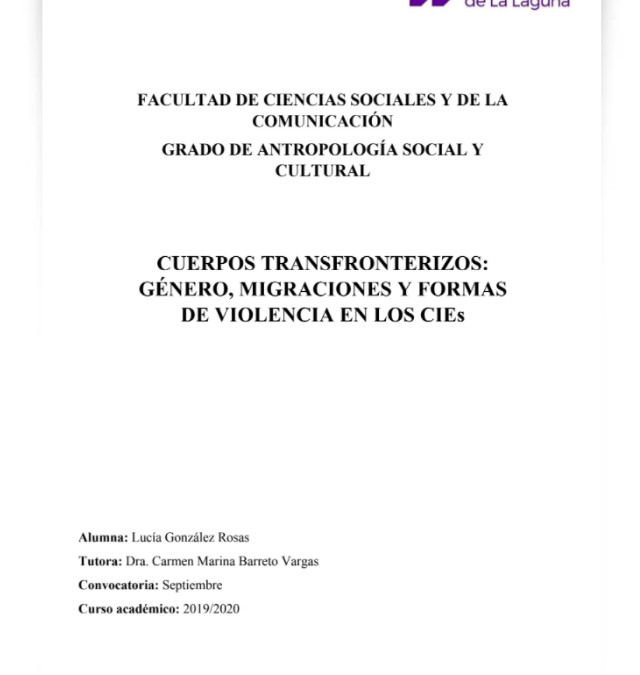 Cuerpos transfronterizos: género, migraciones y formas de violencia en los CIEs.