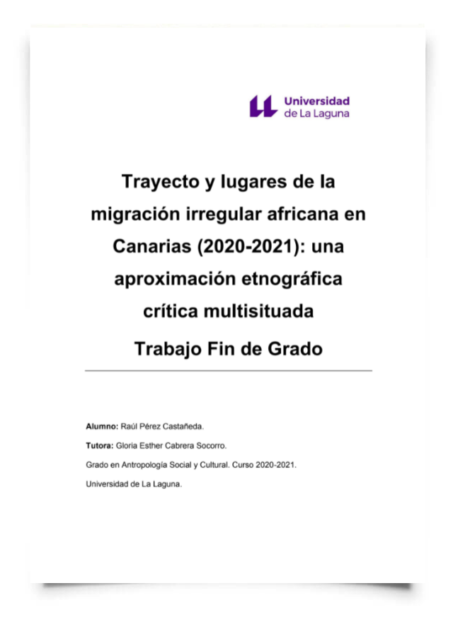 Trayecto y lugares de la migración irregular africana en Canarias (2020-2021): una aproximación etnográfica crítica multisituada