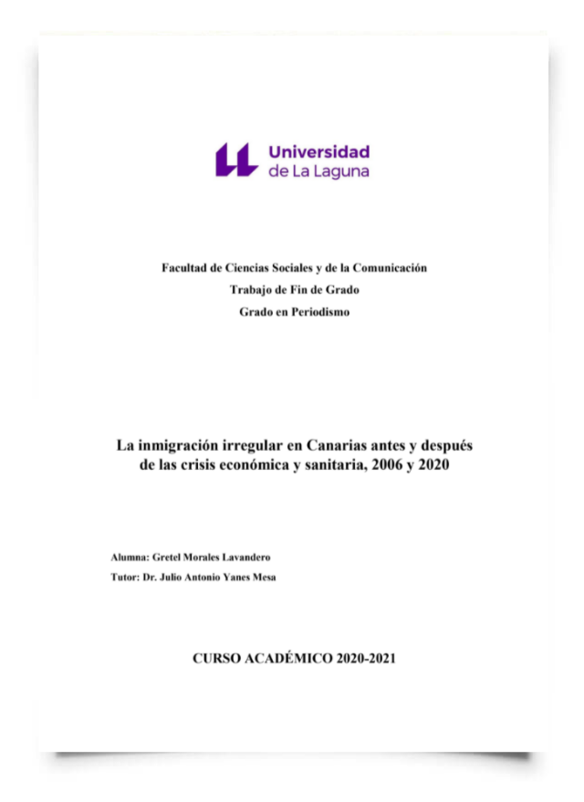 La inmigración irregular en Canarias antes y después de la crisis económica y sanitaria, 2006 y 2020