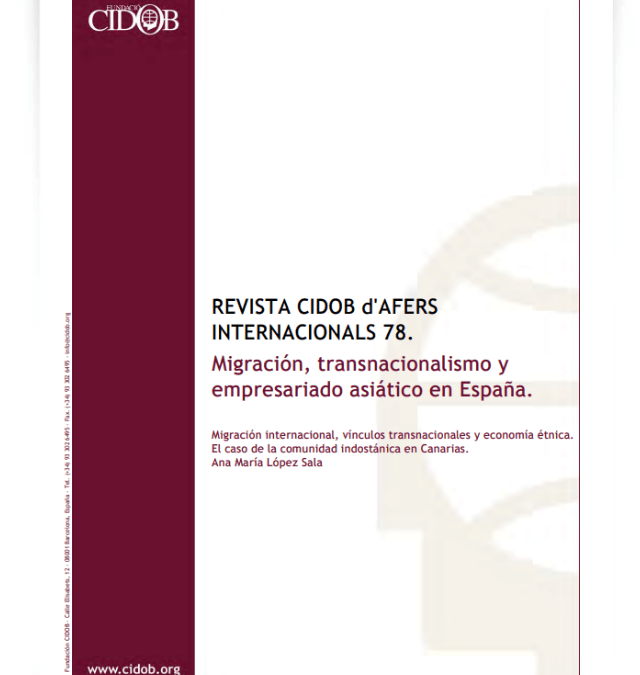 Migración internacional, vínculos transnacionales y economía étnica: el caso de la comunidad indostánica en Canarias
