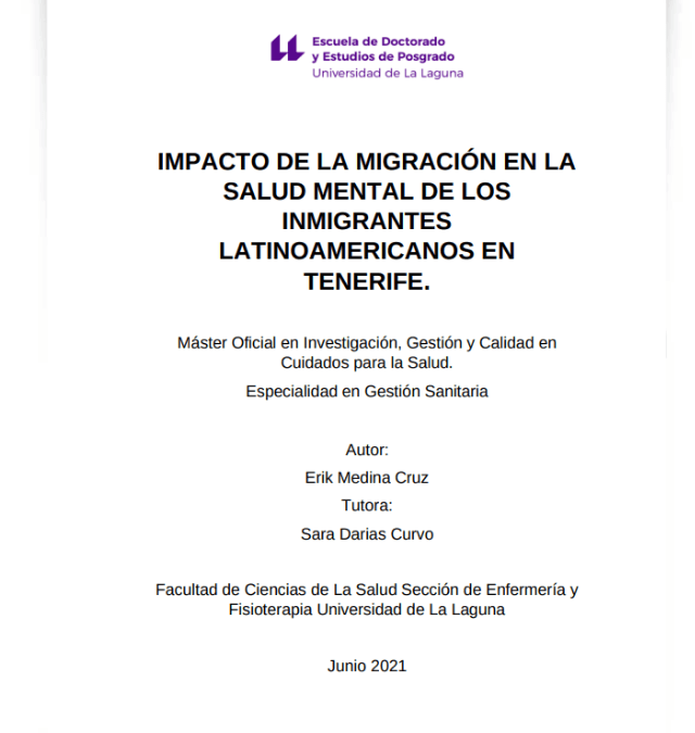 Impacto de la migración en la salud mental de los inmigrantes latinoamericanos en Tenerife