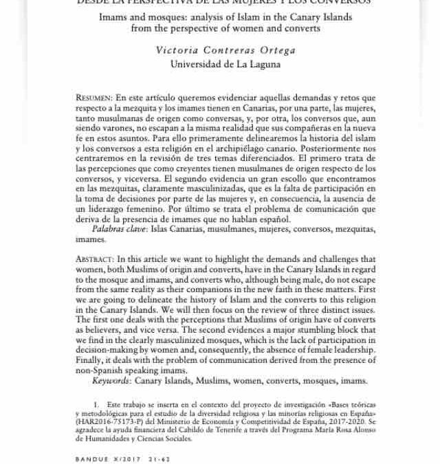 Análisis del Islam en Canarias desde la Perspectiva de las Mujeres y los Conversos