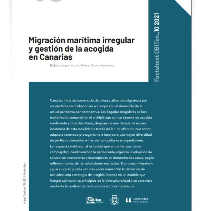 Migración marítima irregular y gestión de la acogida en Canarias