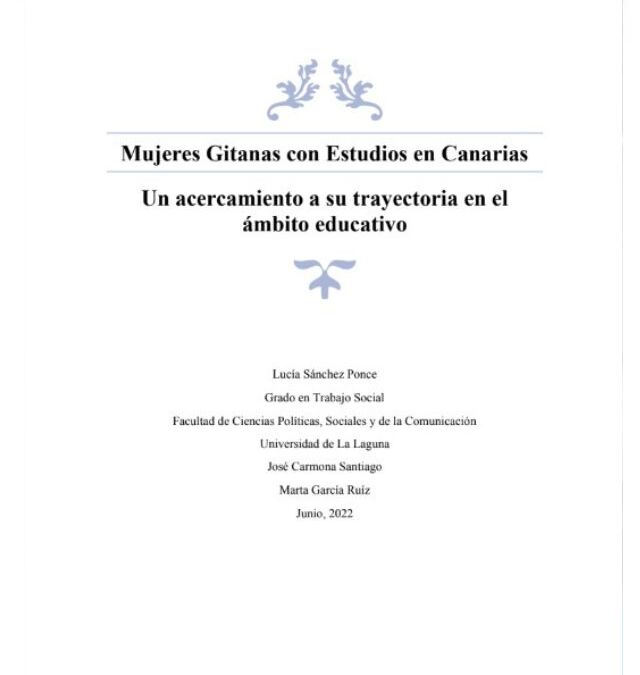 Mujeres Gitanas con Estudios en Canarias. Un acercamiento a su trayectoria en el ámbito educativo